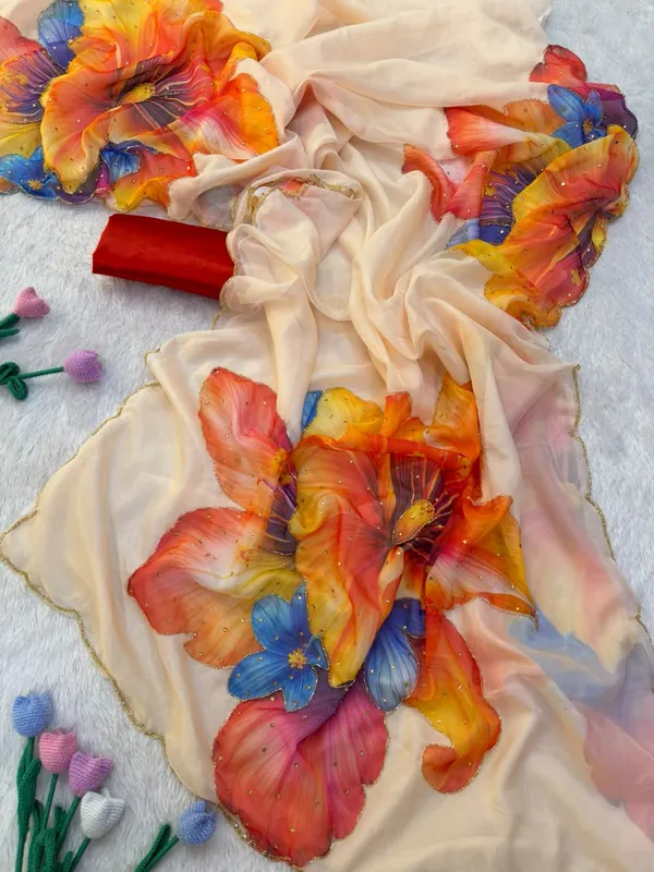 Off-White_Floral_Embroidered_Saree