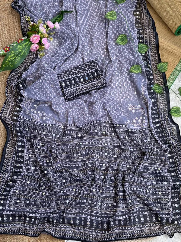 Black_Printed_Hand_and_Mirror_Work_Saree