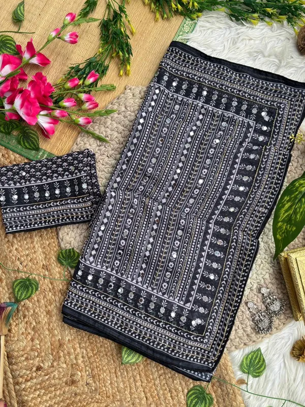 Black_Printed_Hand_and_Mirror_Work_Saree