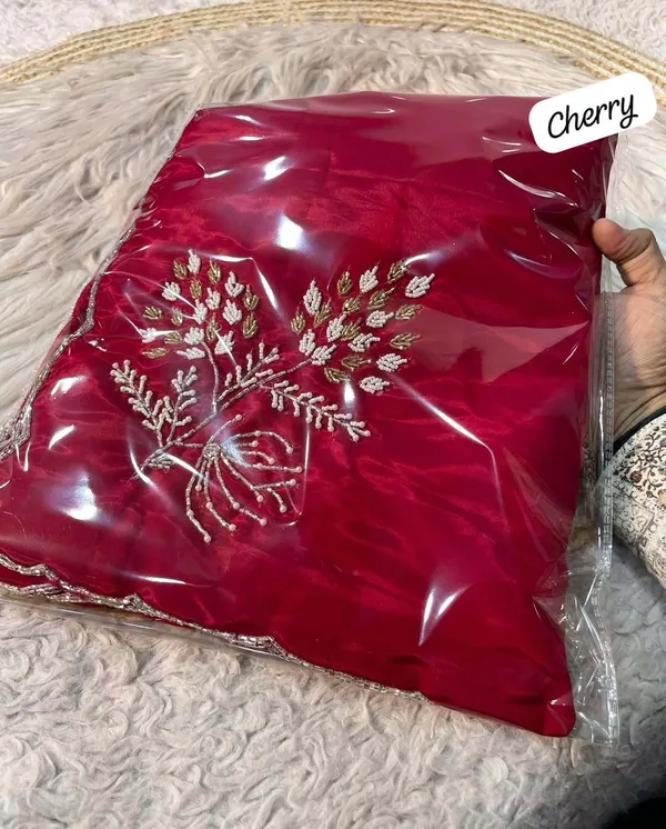 Rani_Satin_Silk_Handwork_Saree