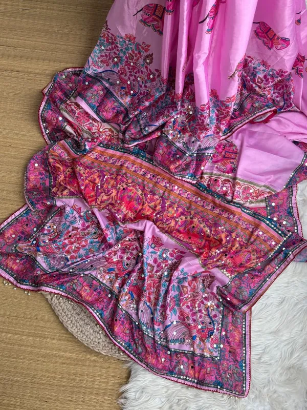 Pink_Chinon_Silk_Embroidered_Saree
