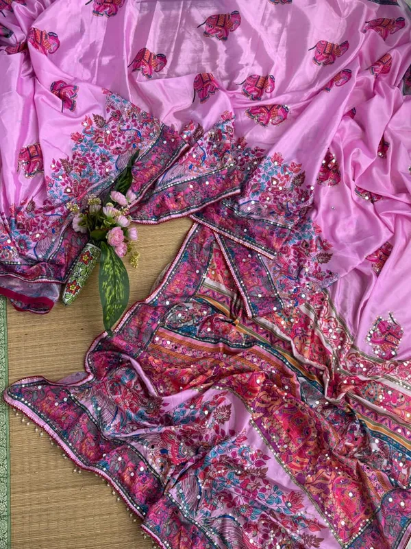 Pink_Chinon_Silk_Embroidered_Saree