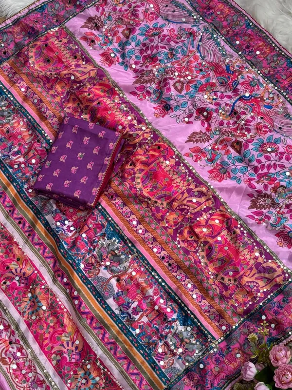 Pink_Chinon_Silk_Embroidered_Saree