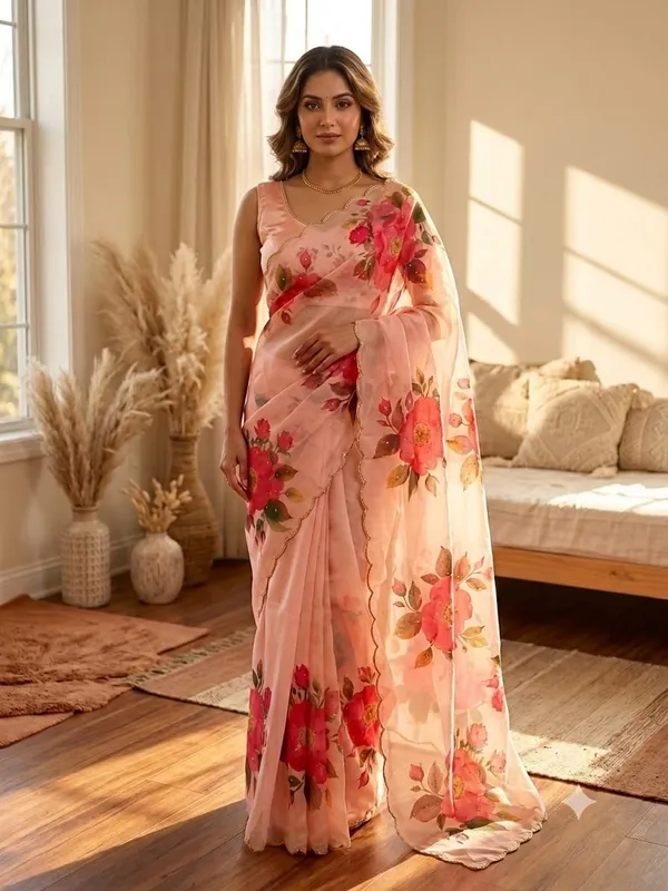 Pink_Floral_Embroidered_Saree