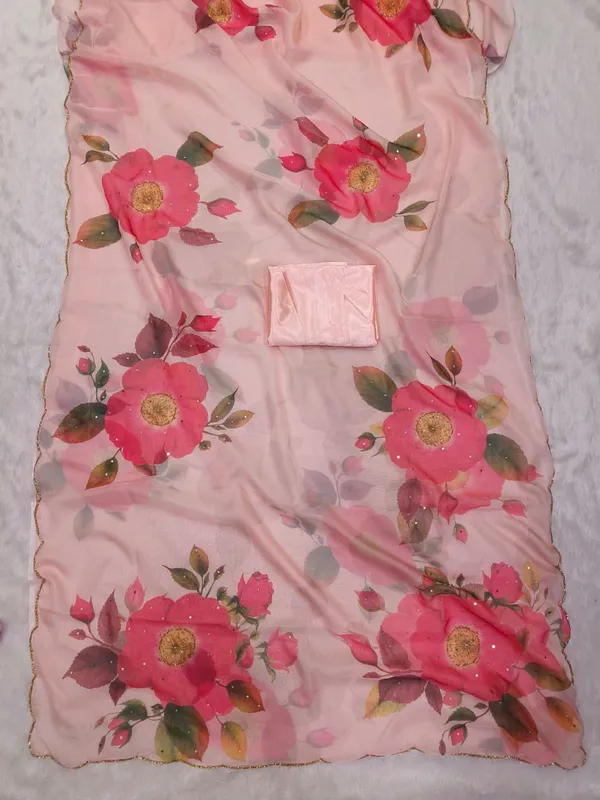 Pink_Floral_Embroidered_Saree