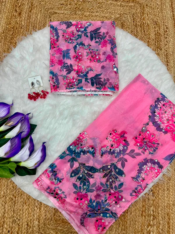 Pink_Mirror_Embroidered_Designer_Saree