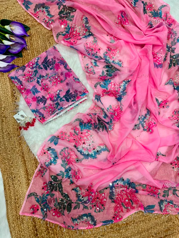 Pink_Mirror_Embroidered_Designer_Saree