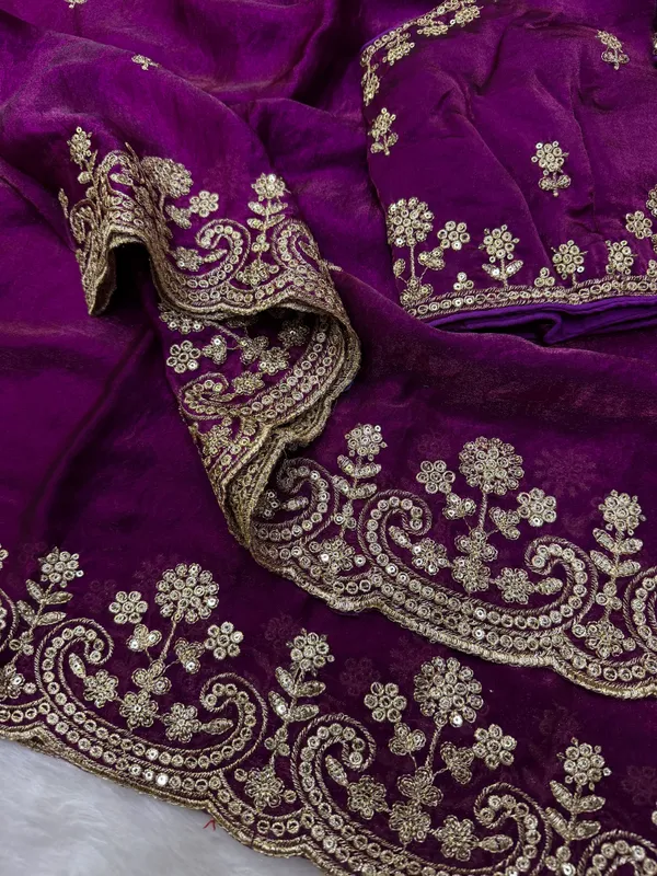 Purple_Space_Silk_With_Embroidered_Saree