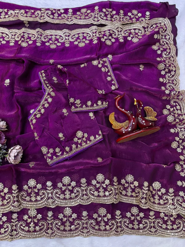 Purple_Space_Silk_With_Embroidered_Saree
