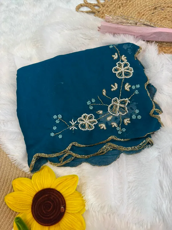 Rama_Chocolate_Silk_Handwork_Saree