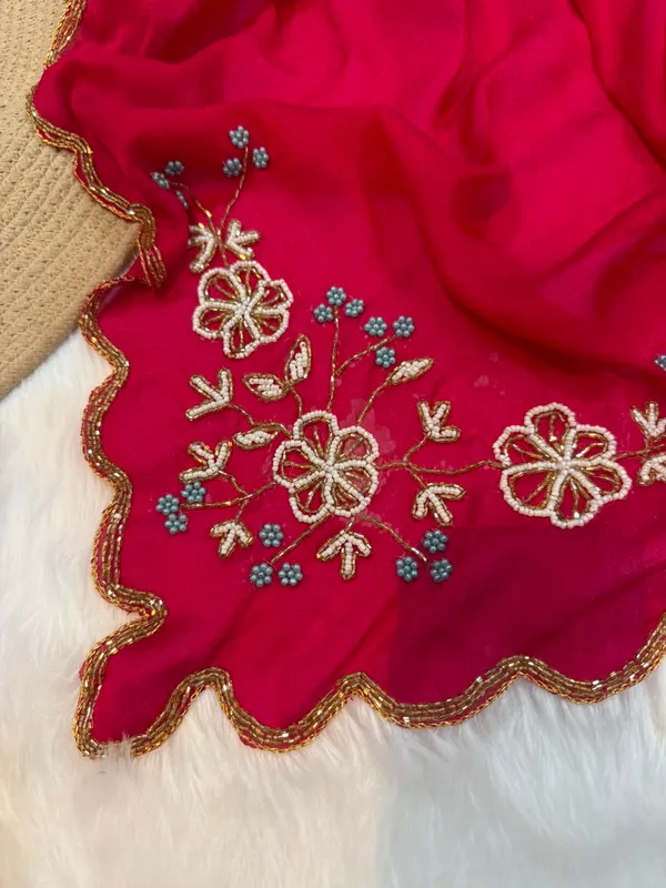 Rani_Chocolate_Silk_Handwork_Saree