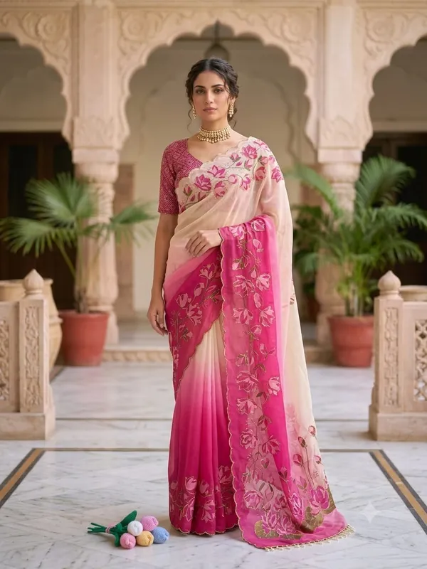 Rani_Shaded_Floral_Embroidered_Saree