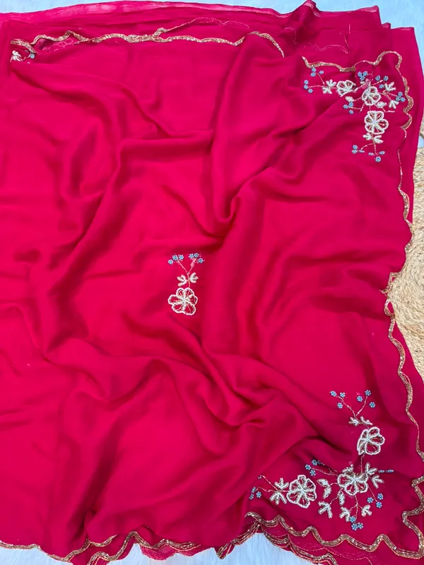 Red_Chocolate_Silk_Handwork_Saree