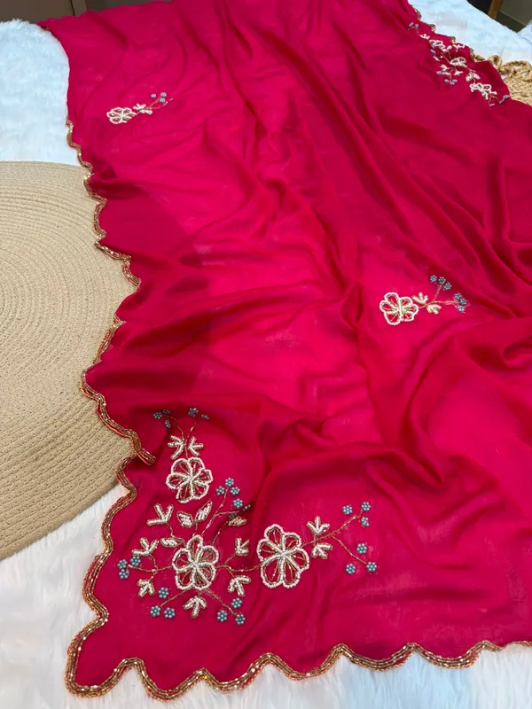 Red_Chocolate_Silk_Handwork_Saree