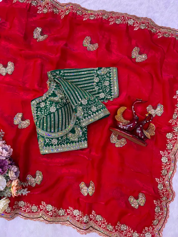 Red_Space_Silk_Embroidered_Saree