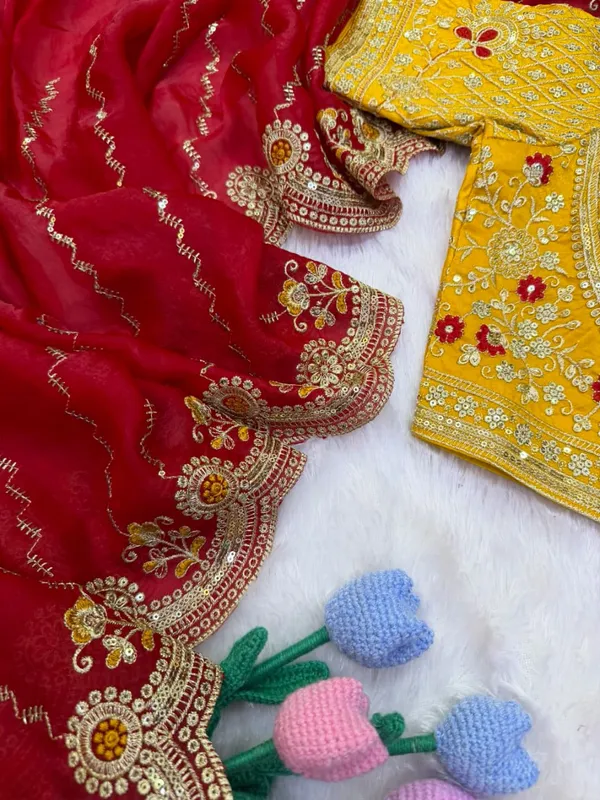 Red_Space_Silk_Embroidered_Saree