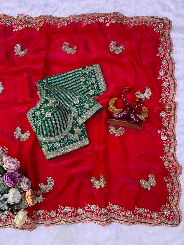 Red_Space_Silk_Embroidered_Saree