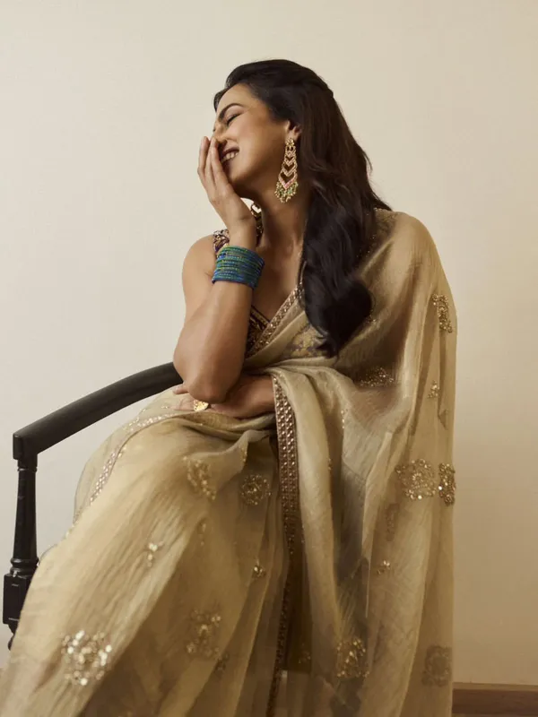 Cream_Crush_Silk_Designer_Saree
