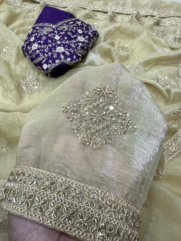 Cream_Crush_Silk_Designer_Saree