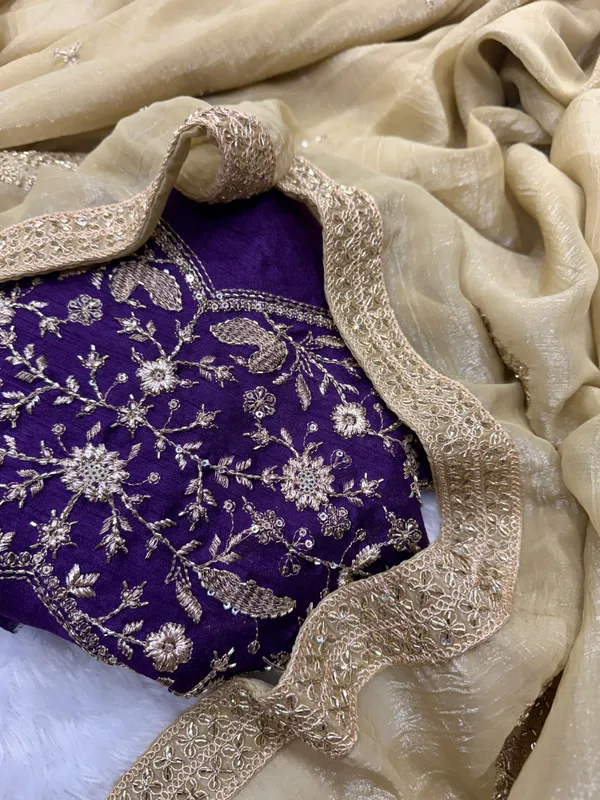 Cream_Crush_Silk_Designer_Saree