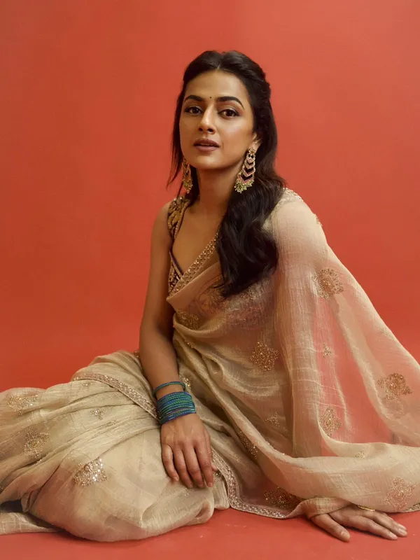 Cream_Crush_Silk_Designer_Saree