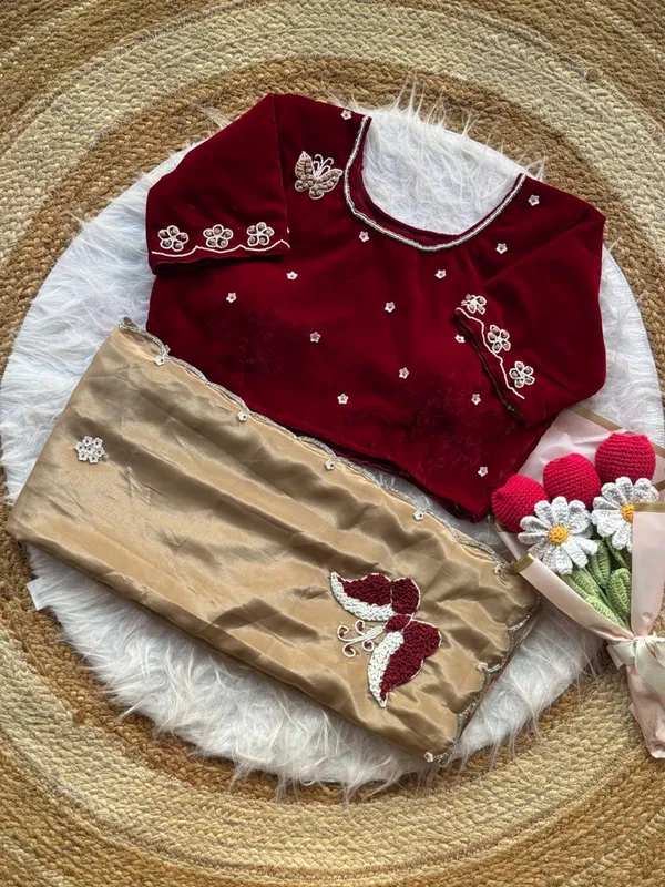 Cream_Shaded_Katdana_and_Beads_Hand-Embroidered_Saree