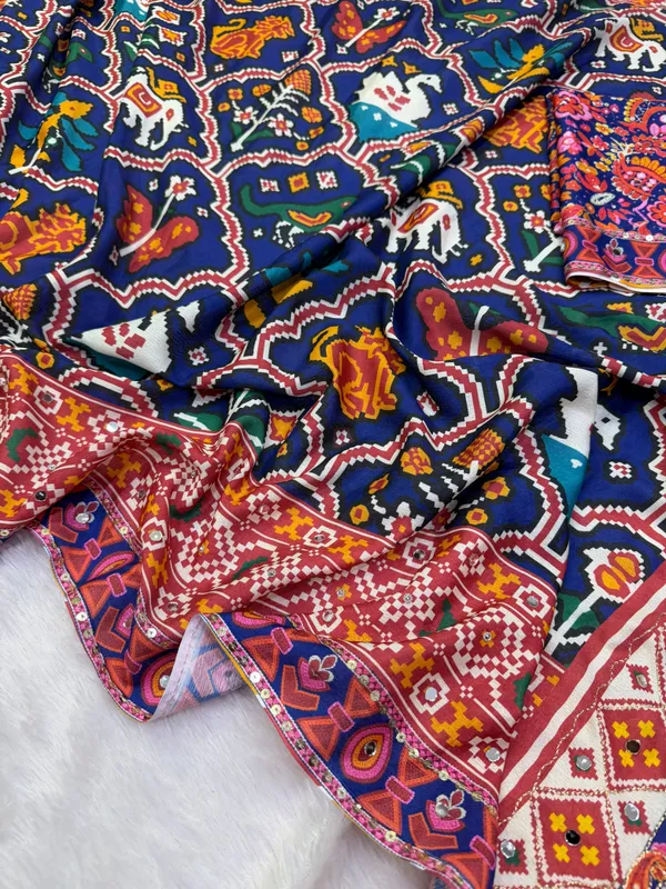Royal_Blue_Chinon_Silk_Embroidered_Saree