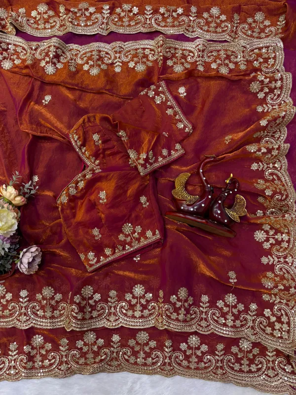 Rusty_Orange_Space_Silk_With_Embroidered_Saree