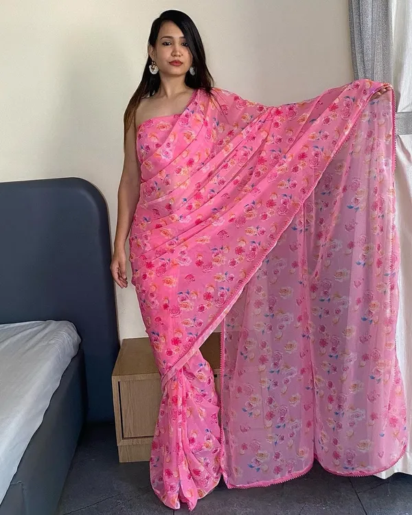 READY_TO_WEAR_PINK_TRENDY_1-MINUTE__GEORGETTE_SAREE