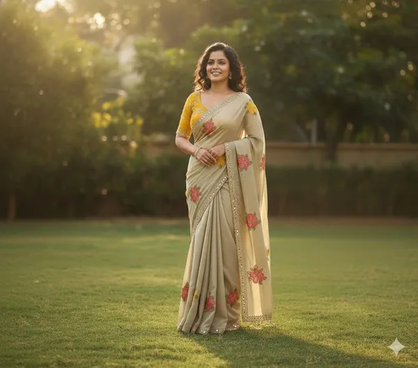 Cream_Thread_and_Mirror_Embroidered_Saree