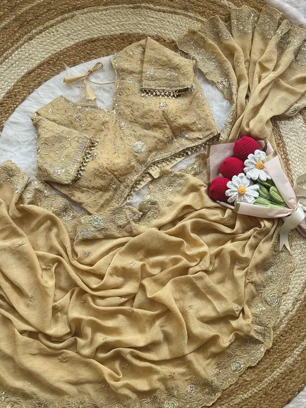 Cream_Syska_Silk_Designer_Saree