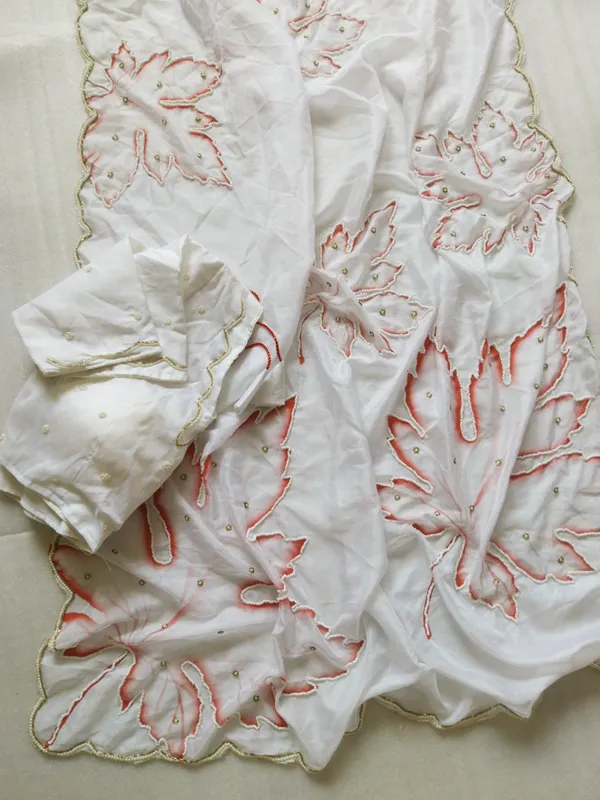 White_Leaf_Handwork_Designer_Saree