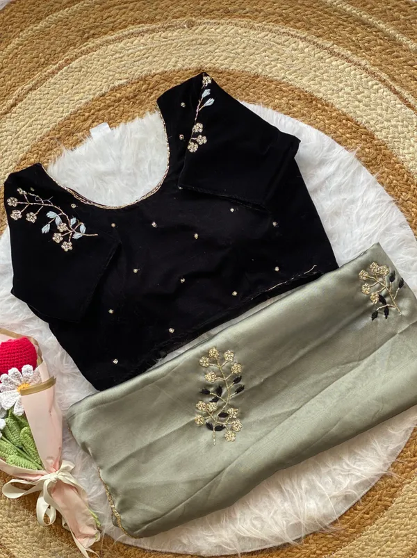 Grey_Shaded_Katdana_and_Beads_Hand-Embroidered_Saree