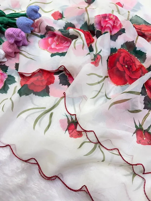 White_Floral_Embroidered_Saree