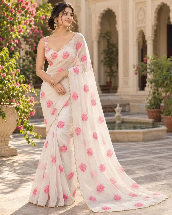 White_Lotus_Designer_Saree
