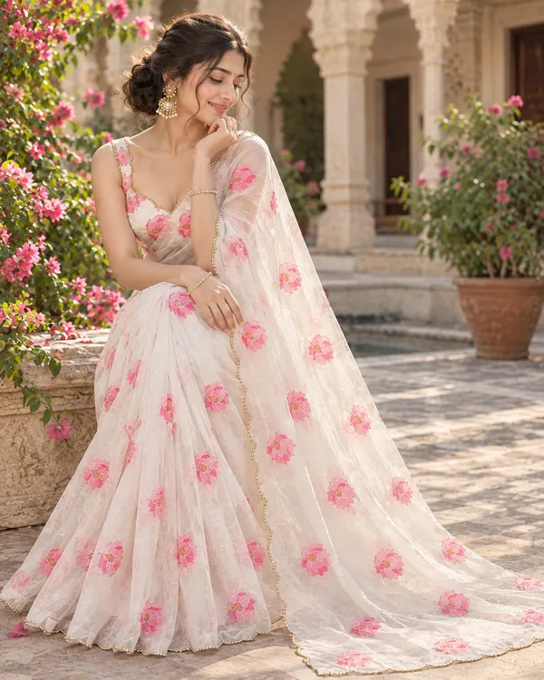 White_Lotus_Designer_Saree