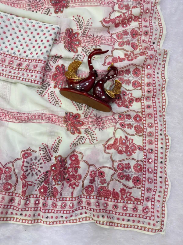 White_Printed_Hand_and_Mirror_Work_Saree