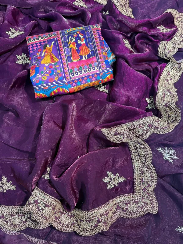 Purple_Classic_Space_Silk_Embroidered_Saree