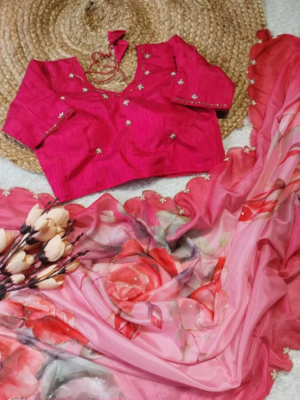 Pink_Katdana_and_Beads_Hand-Embroidered_Saree