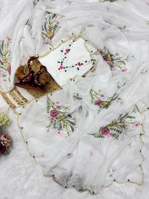 White_Floral_Hand-Embroidered_Saree