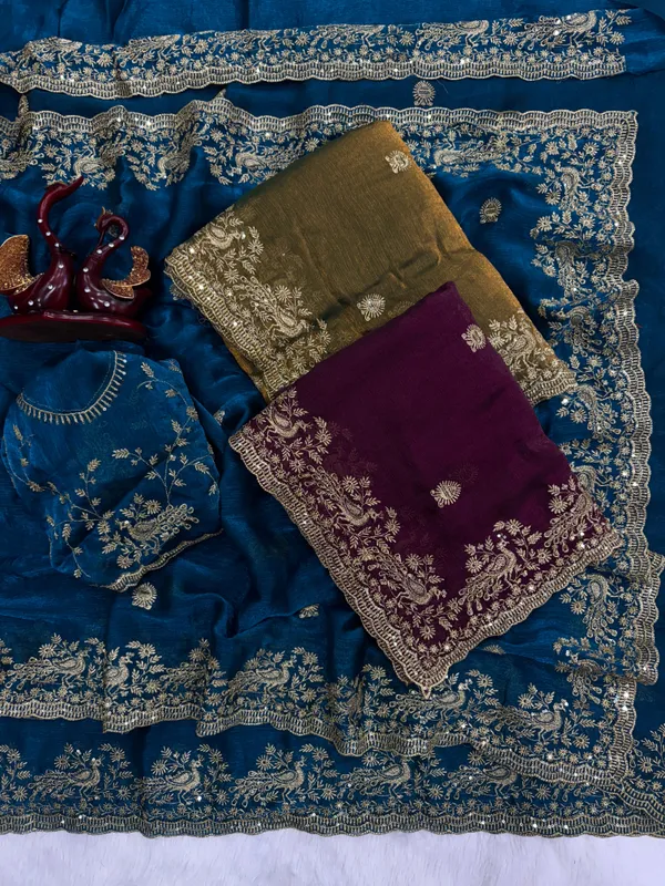 Rama_Space_Silk_Embroidered_Saree