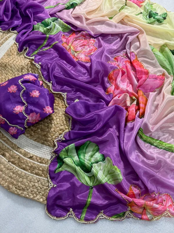 Purple_Lotus_Motif_Hand-Embroidered_Saree
