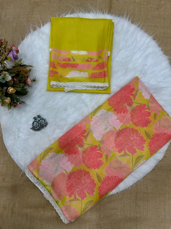 Multicolor_Floral_Print_Designer_Saree