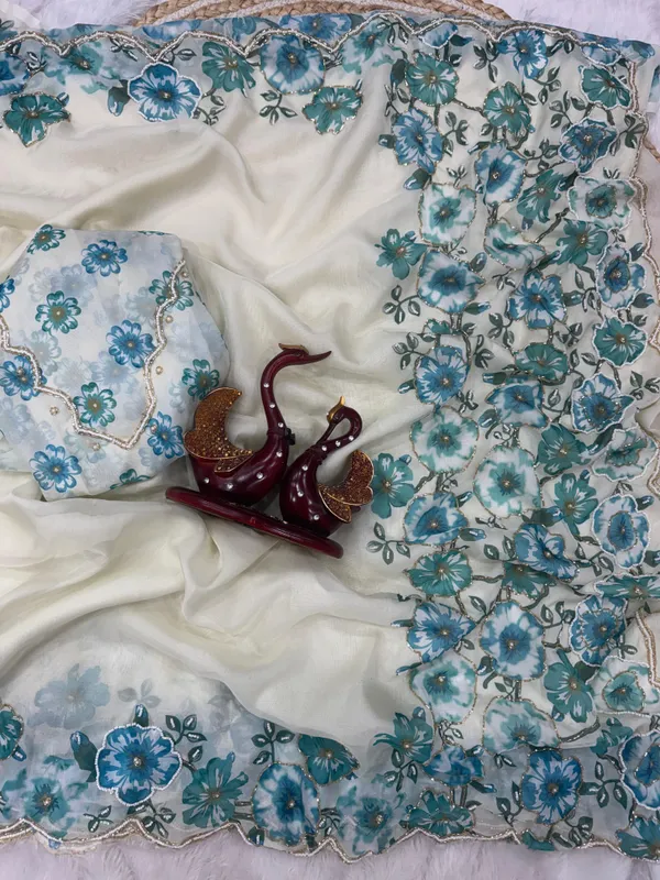 Blue_Tabby_Silk_Beads_Embroidered_Saree