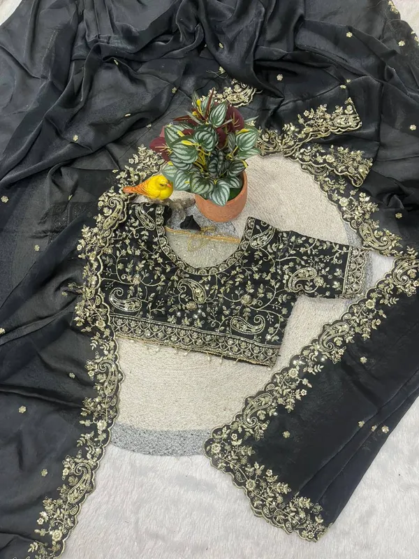 Black_Space_Silk_With_Embroidered_Saree
