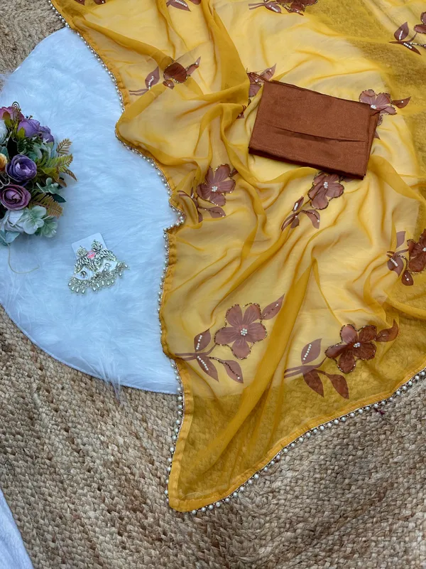 Mustard_Katdana_and_Beads_Hand-Embroidered_Saree