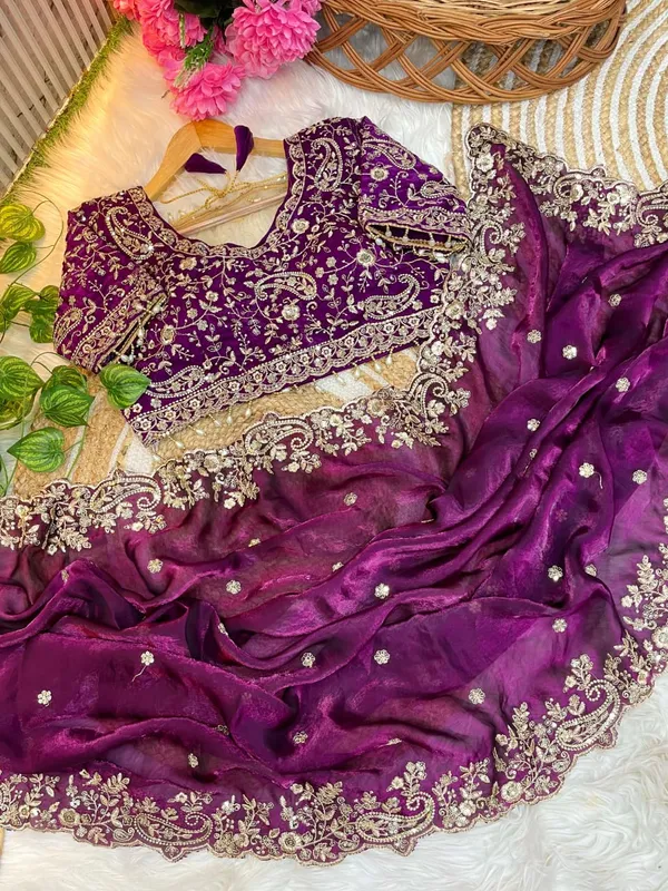Wine_Space_Silk_With_Embroidered_Saree