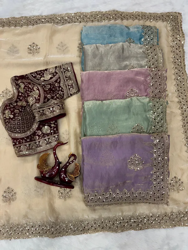 Cream_Space_Silk_Embroidered_Saree