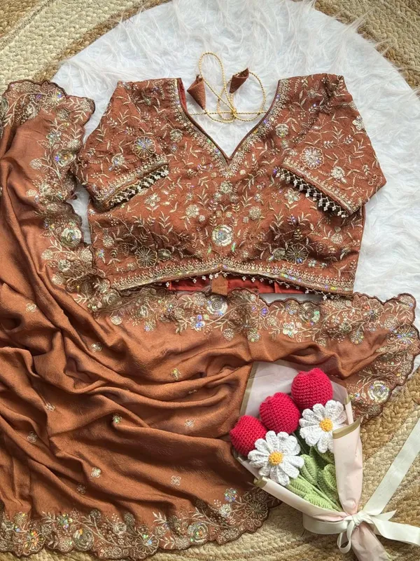 Rusty_Orange_Syska_Silk_Designer_Saree