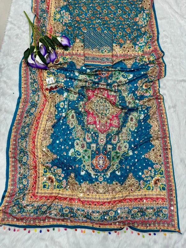 Rama_Ajarakh_Print_Mirror_Embroidered_Saree